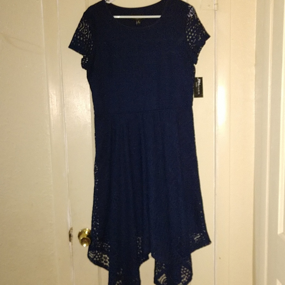 Royal blue lace dress